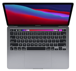 Apple Macbook Pro A2338 13-inch 2020 Touch Bar MYDA2LL/A 3.2 GHz M1 Chip 256GB laptop