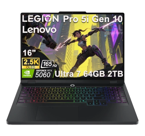 Lenovo Legion Pro 5i Gen 10 16" Intel Core Ultra 7 255HX RTX 5060 laptop