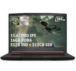MSI GF65 Thin 15.6 RTX 3060 Core i7-10th Gen laptop