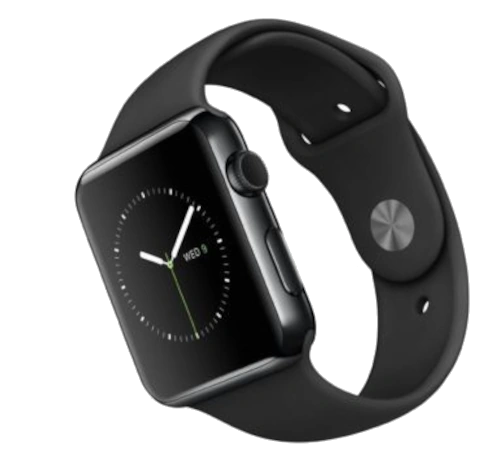 Apple Watch 42mm SS Black Sport Band MJ3U2LL/A watch