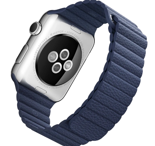 Apple Watch 42mm SS Midnight Blue Leather Loop watch