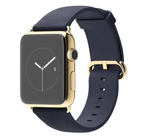 Apple Watch Edition 42mm 18-Karat Yellow Gold Midnight Blue Classic Buckle MJVT2LL/A watch