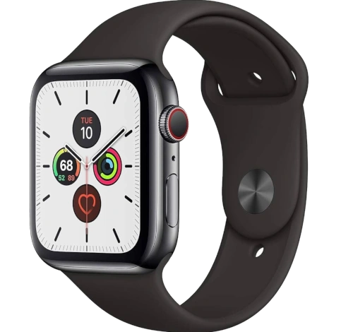 Apple Watch Edition Series 5 44mm Space Black Titanium Leather Loop GPS Cellular watch