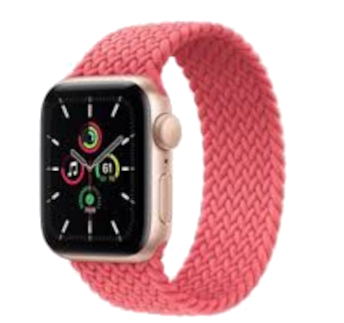 Apple Watch SE 40mm Aluminum Braided Solo Loop A2353 GPS Cellular watch