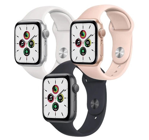 Apple Watch SE 44mm Aluminum Silver Link Bracelet A2354 GPS Cellular watch