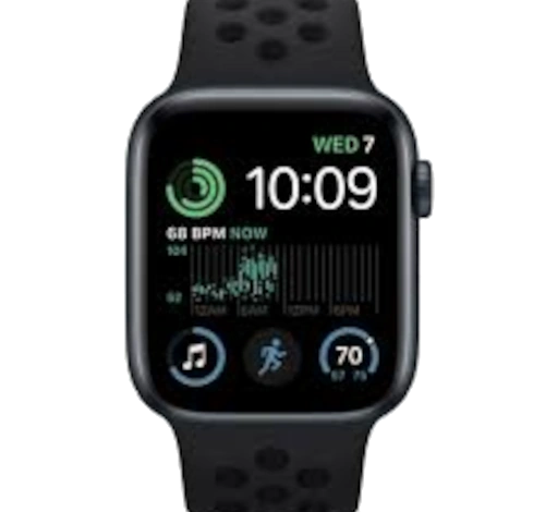 Apple Watch SE Nike 44mm Space Gray Aluminum Nike Sport Band A2352 GPS Only watch