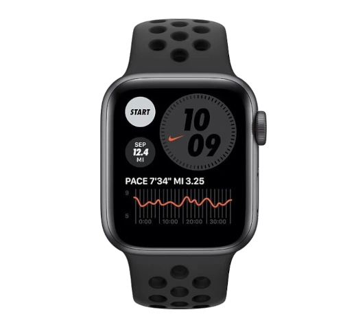 Apple Watch SE Nike 44mm Space Gray Aluminum Nike Sport Band A2354 GPS Cellular watch