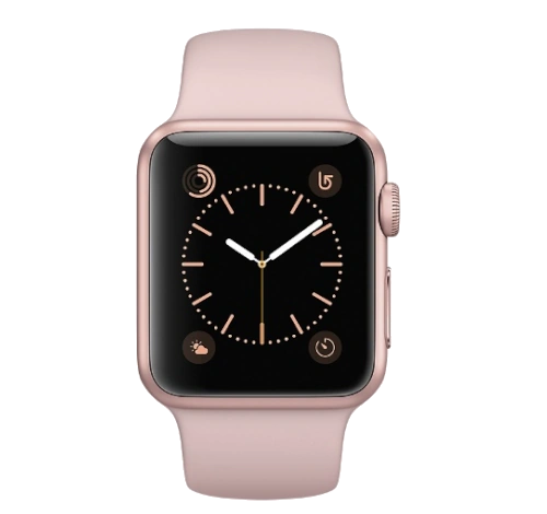Apple Watch Series 1 Sport 38mm Rose Gold Aluminum Pink Sand Sport Band MNNH2LL/A watch