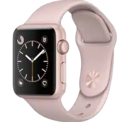 Apple Watch Series 1 Sport 42mm Rose Gold Aluminum Pink Sand Sport Band MQ112LL/A watch