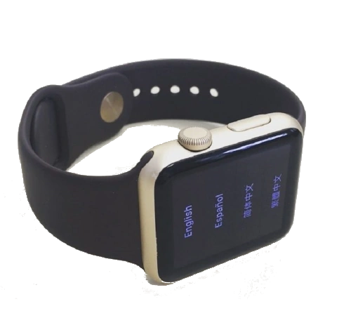 Apple Watch Series 1 Sport 42mm Silver Aluminum White Sport Band MNNL2LL/A watch