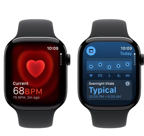 Apple Watch Series 10 46mm Jet Black Aluminum Case w/ Apple OEM Band A3003 GPS Cellular watch