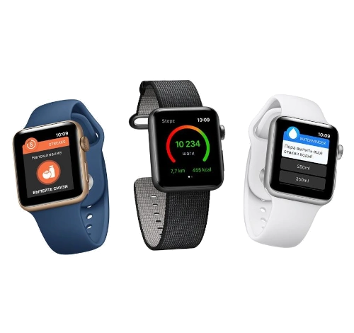 Apple Watch Series 2 38mm Space Black SS Black Sport Band MP492LL/A watch