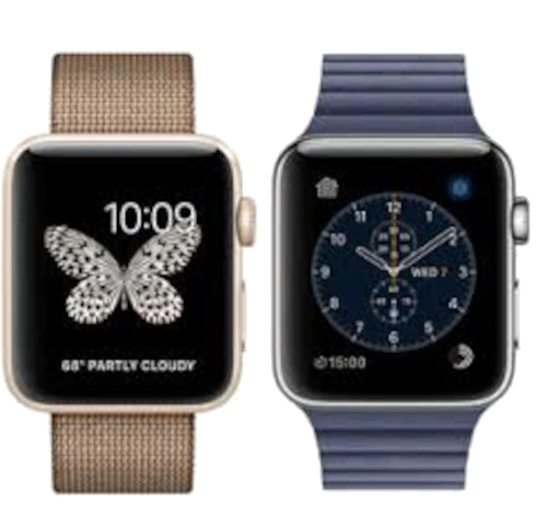 Apple Watch Series 2 42mm SS Midnight Blue Leather Loop MNPW2LL/A watch