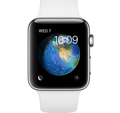 Apple Watch Series 2 42mm SS White Sport Band MNPR2LL/A watch