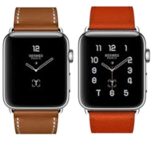 Apple Watch Series 2 Hermes 42mm SS Fauve Barenia Leather Single Tour Band MNQC2LL/A watch