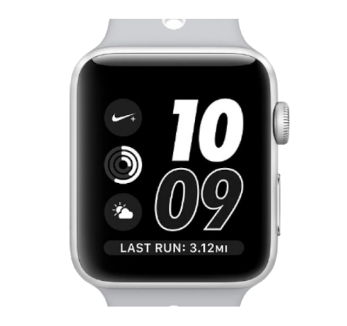 Apple Watch Series 2 Nike Plus 42mm Silver Aluminum MNYQ2LL/A watch