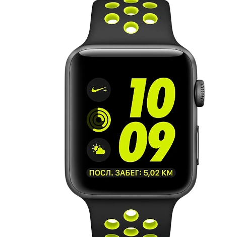 Apple Watch Series 2 Nike Plus 42mm Space Gray Aluminum Black MP0A2LL/A watch
