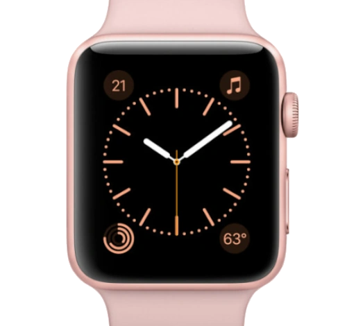 Apple Watch Series 2 Sport 42mm Rose Gold Aluminum Pink Sand Sport Band MQ142LL/A watch