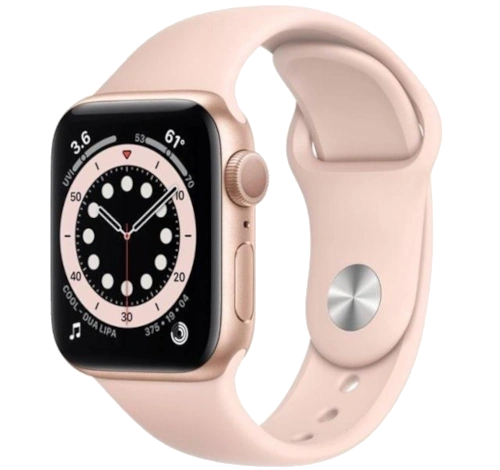 Apple Watch Series 3 38mm Gold Aluminum Pink Sand Sport Loop MQJU2LL/A GPS Cellular