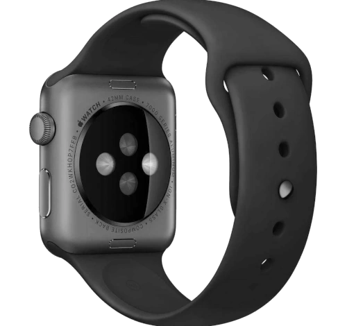 Apple Watch Series 3 42mm Space Gray Aluminum Black Sport Band MQL12LL/A GPS Only