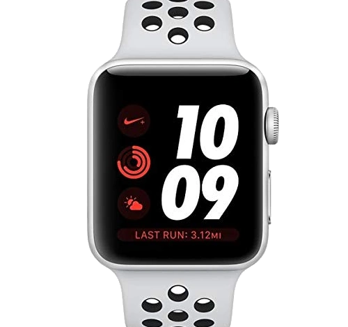 Apple Watch Series 3 Nike Plus 38mm Space Gray Aluminum Black Pure Platinum Sport Loop MQL82LL/A GPS Cellular watch