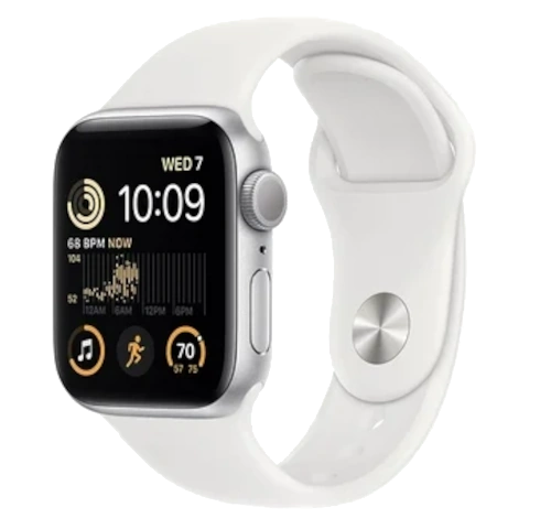 Apple Watch Series 4 40mm Silver Aluminum White Sport Band MU642LL/A GPS Only watch