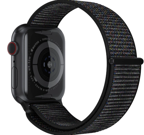 Apple Watch Series 4 40mm Space Gray Aluminum Black Fabric Sport Loop MU672LL/A GPS Only watch
