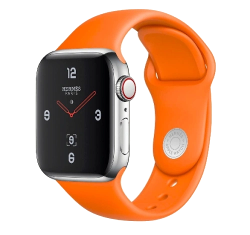 Apple Watch Series 4 Hermes 44mm SS Fauve Grained Leather Single Tour Rallye MU9D2LL/A GPS Cellular watch