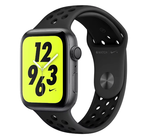 Apple Watch Series 4 Nike 44mm Space Gray Aluminum Anthracite Black Sport Band MTXE2LL/A GPS Cellular watch
