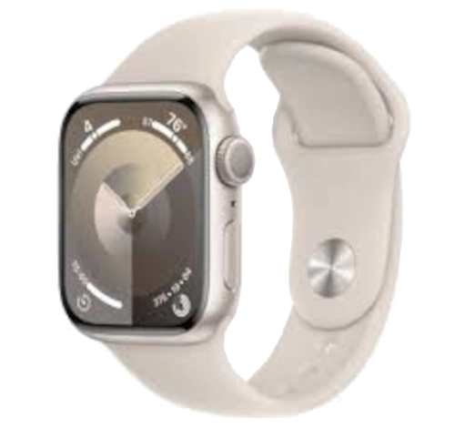 Apple Watch Series 5 40mm Gold Aluminum Fabric Sport Loop GPS Only watch