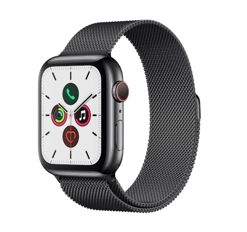 Apple Watch Series 5 40mm Space Gray Aluminum Fabric Sport Loop GPS Cellular watch
