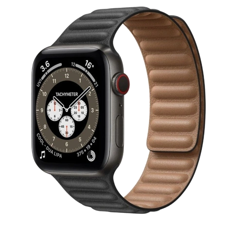 Apple Watch Series 6 40mm Aluminum Leather Link A2293 GPS Cellular watch