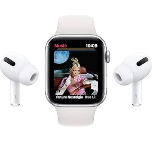 Apple Watch Series 6 40mm Aluminum Silver Link Bracelet A2293 GPS Cellular watch