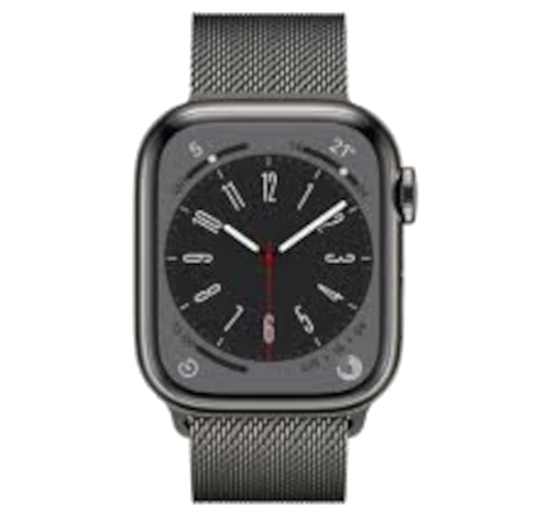 Apple Watch Series 7 41mm Graphite Stainless Steel Case with Link Bracelet A2475 GPS Cellular watch