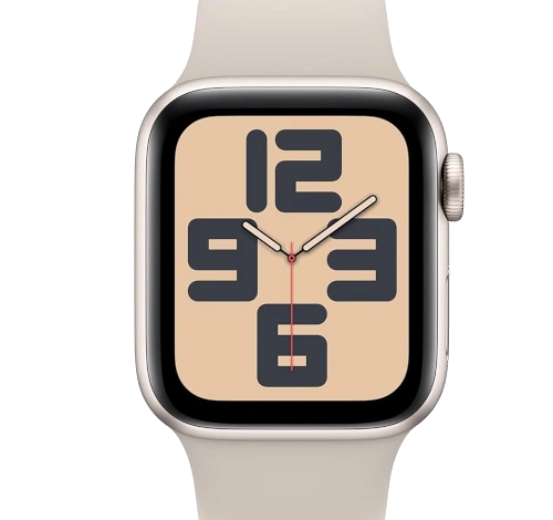 Apple Watch Series 7 41mm Silver Stainless Steel Case with Apple OEM Band A2475 GPS Cellular