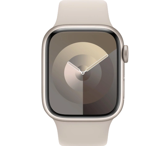 Apple Watch Series 7 41mm Starlight Aluminum Case with Apple OEM Band A2475 GPS Cellular watch