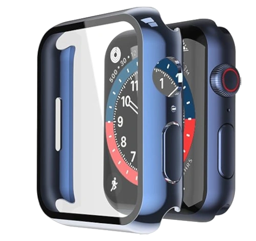 Apple Watch Series 7 45mm Blue Aluminum Case with Apple OEM Band A2474 GPS Only