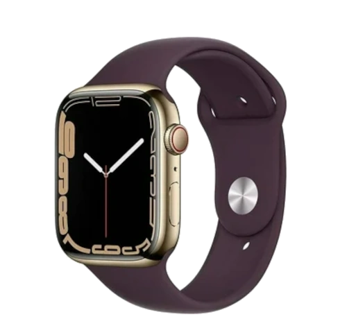 Apple Watch Series 7 45mm Graphite Stainless Steel Case with Link Bracelet A2477 GPS Cellular