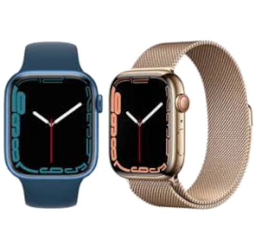 Apple Watch Series 7 45mm Silver Stainless Steel Case with Link Bracelet A2477 GPS Cellular