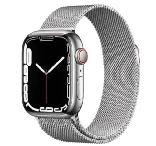 Apple Watch Series 7 Hermes 45mm Silver Stainless Steel Case with Hermes Jumping Single Tour A2477 GPS Cellular