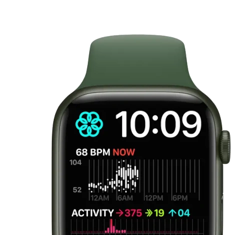 Apple Watch Series 7 Hermes 45mm Space Black Stainless Steel Case with Hermes Jumping Single Tour A2477 GPS Cellular