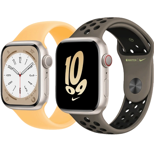 Apple Watch Series 8 41mm Graphite Stainless Steel Case with Apple OEM Band A2772 GPS Cellular