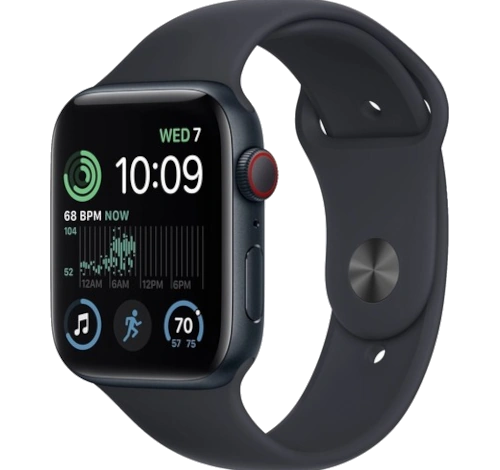 Apple Watch Series 8 45mm Midnight Aluminum Case with OEM Band A2774 GPS Cellular