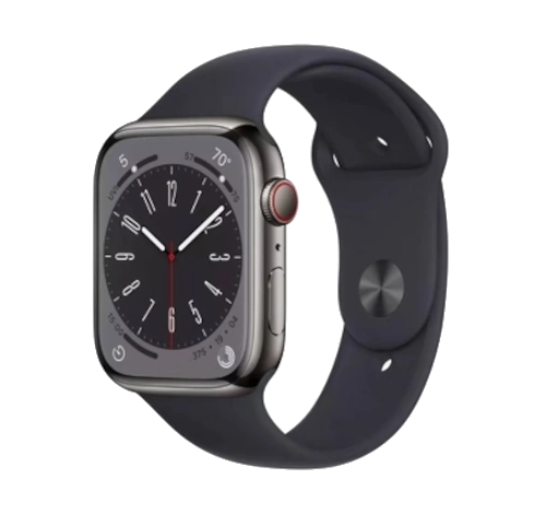 Apple Watch Series 9 41mm Graphite Stainless Steel Case with Link Bracelet A2982 GPS Cellular