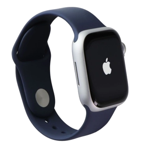 Apple Watch Series 9 41mm Silver Aluminum Case with Apple OEM Band A2978 GPS Only