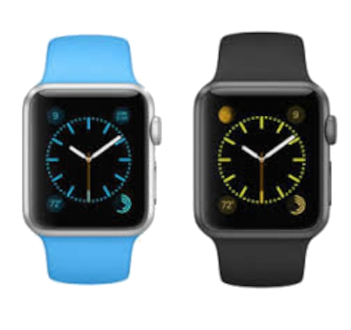 Apple Watch Sport 38mm Rose Gold Aluminum Royal Blue Woven Nylon Band MMF42LL/A