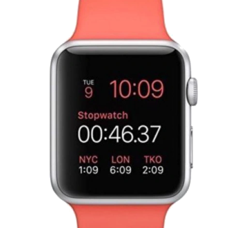 Apple Watch Sport 38mm Silver Aluminum Pink Sport Band MJ2W2LL/A