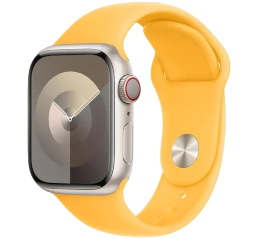 Apple Watch Sport 38mm Silver Aluminum Yellow Sport Band MMF02LL/A