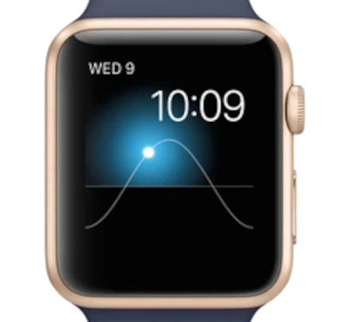 Apple Watch Sport 42mm Gold Aluminum Midnight Blue Sport Band MLC72LL/A