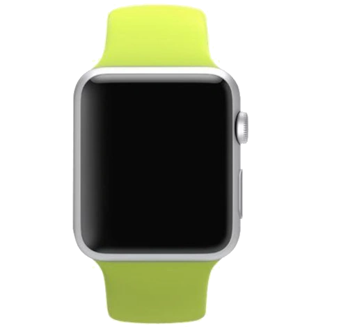 Apple Watch Sport 42mm Silver Aluminum Green Sport Band MJ3P2LL/A